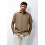 State of Art linnen shirt korte mouw beige