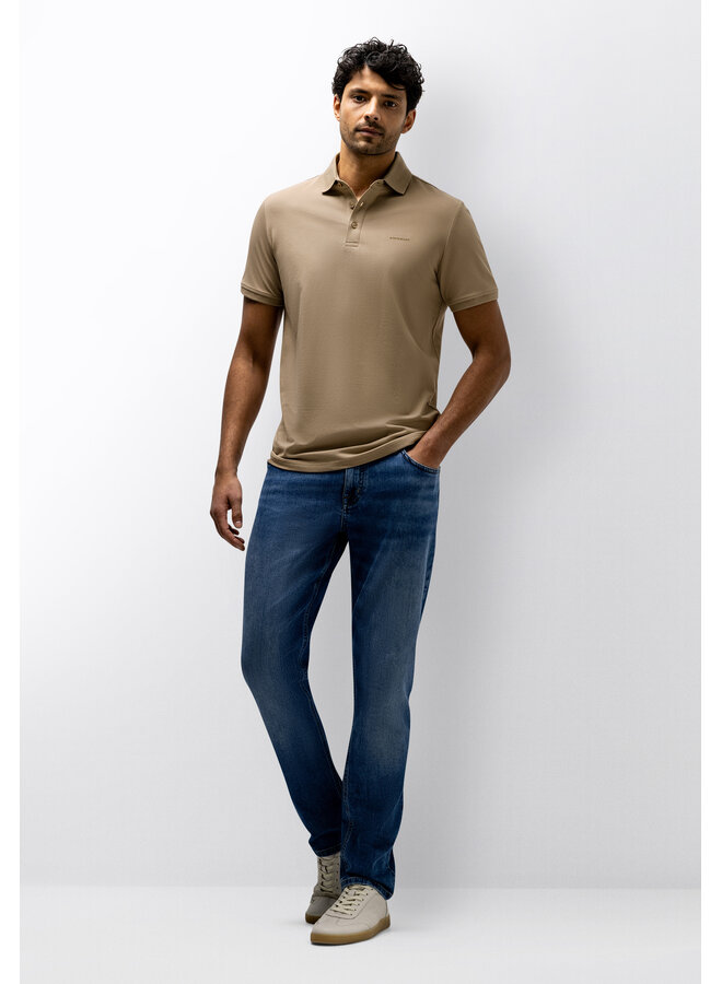 State of Art polo pique korte mouw beige