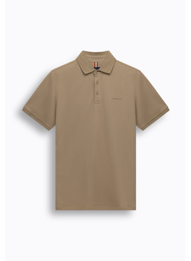 State of Art polo pique korte mouw beige