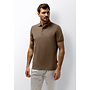 State of Art polo pique korte mouw taupe