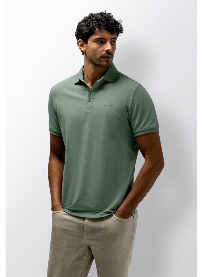 State of Art polo pique korte mouw groen