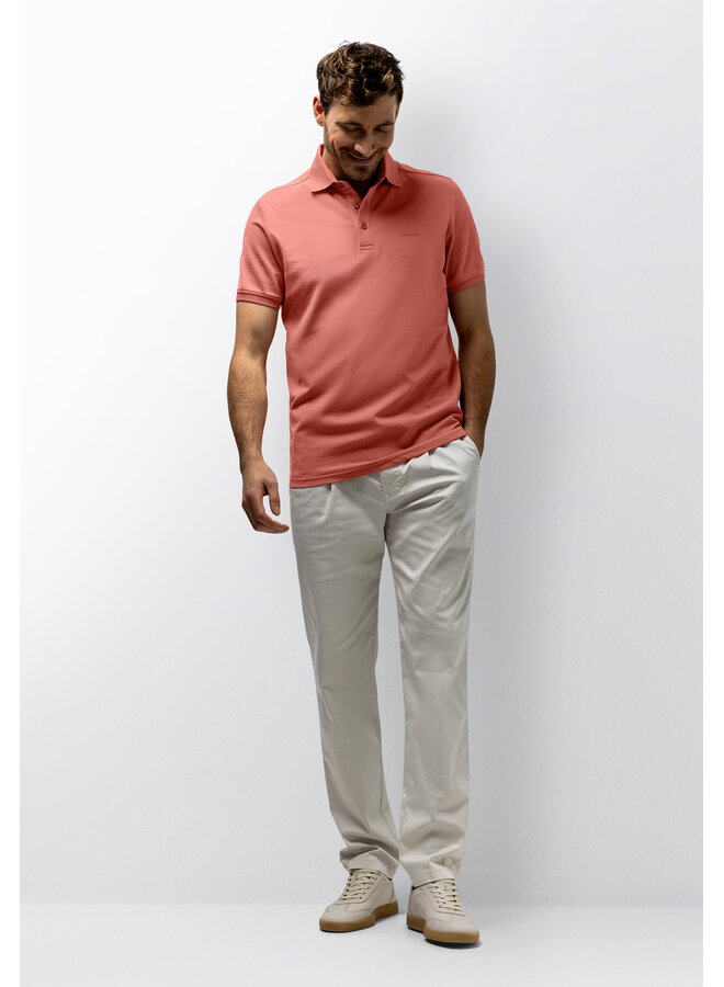 State of Art polo pique korte mouw koraal