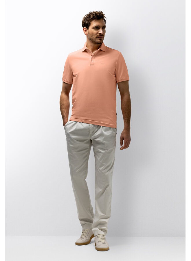 State of Art pique polo korte mouw peach