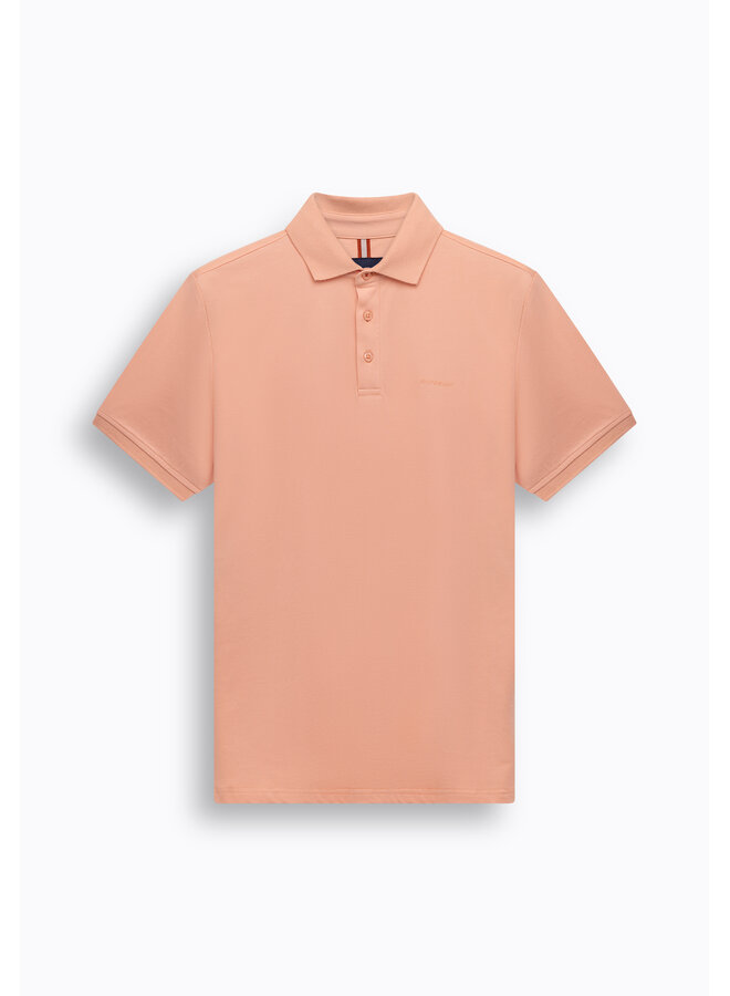 State of Art pique polo korte mouw peach