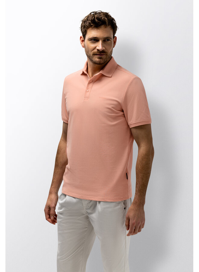 State of Art pique polo korte mouw peach