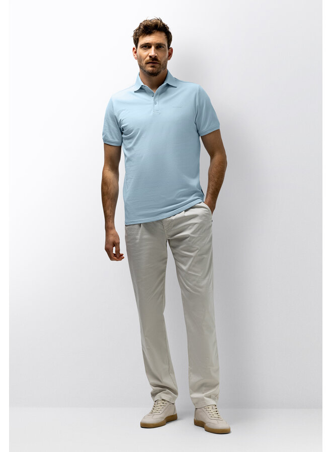 State of Art polo pique korte mouw licht blauw