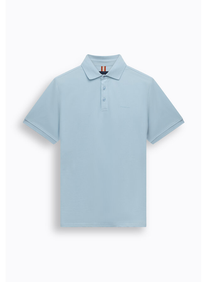 State of Art polo pique korte mouw licht blauw