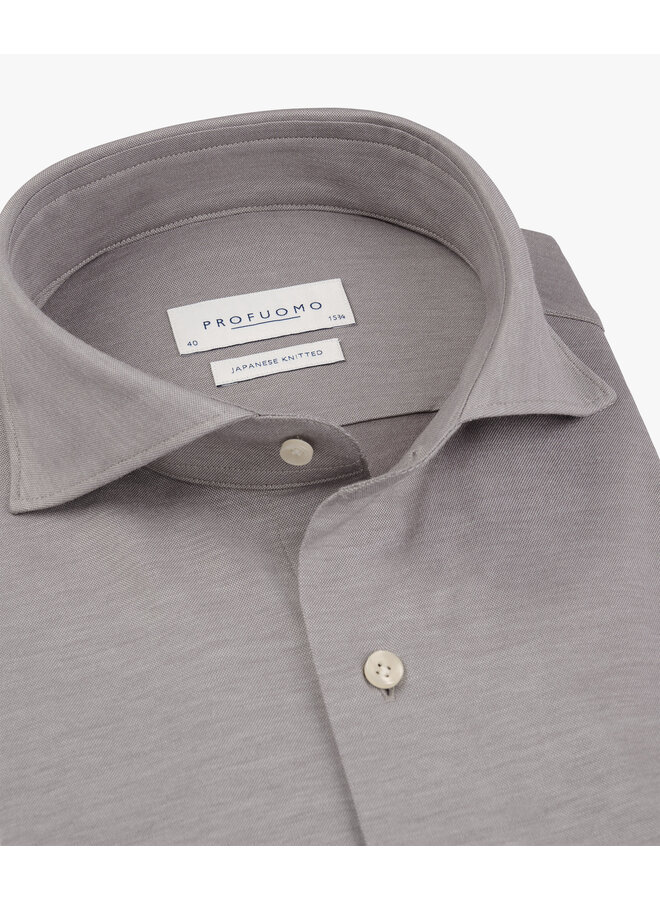 Profuomo Japanese knitted shirt purple