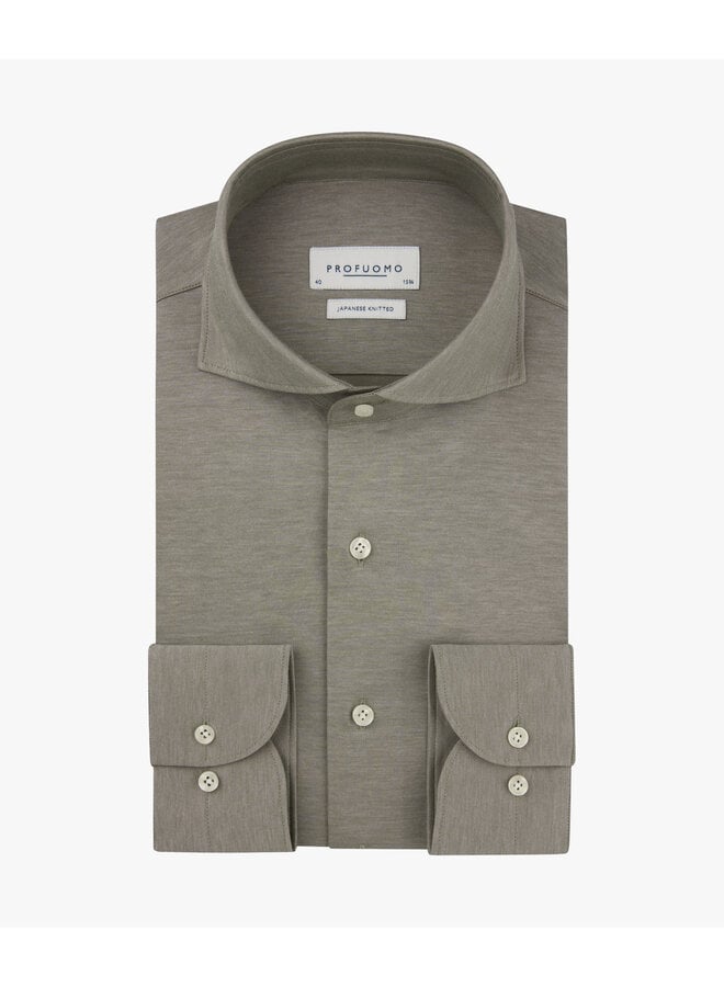Japanese knitted shirt brown