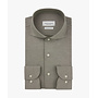 Profuomo Japanese knitted shirt brown