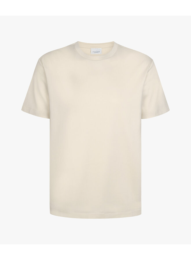 Profuomo t-shirt pima cotton off white