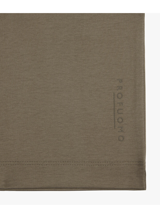 Profuomo t-shirt pima cotton taupe