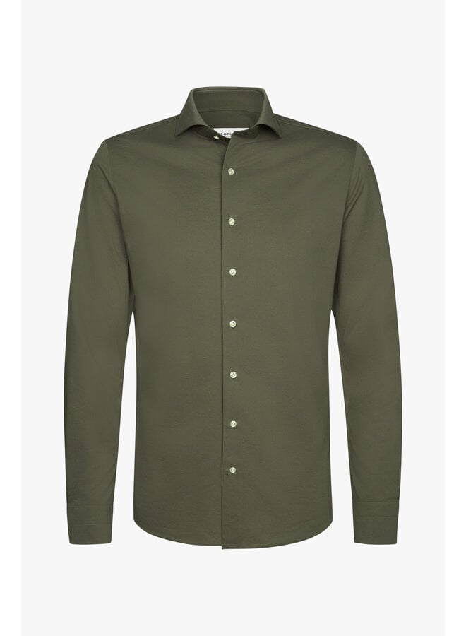 Japanese Knitted shirt donkergroen
