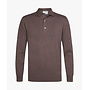 Profuomo polo lange mouw lyocell Aubergine
