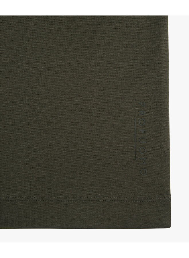 Profuomo t-shirt pima cotton dark green