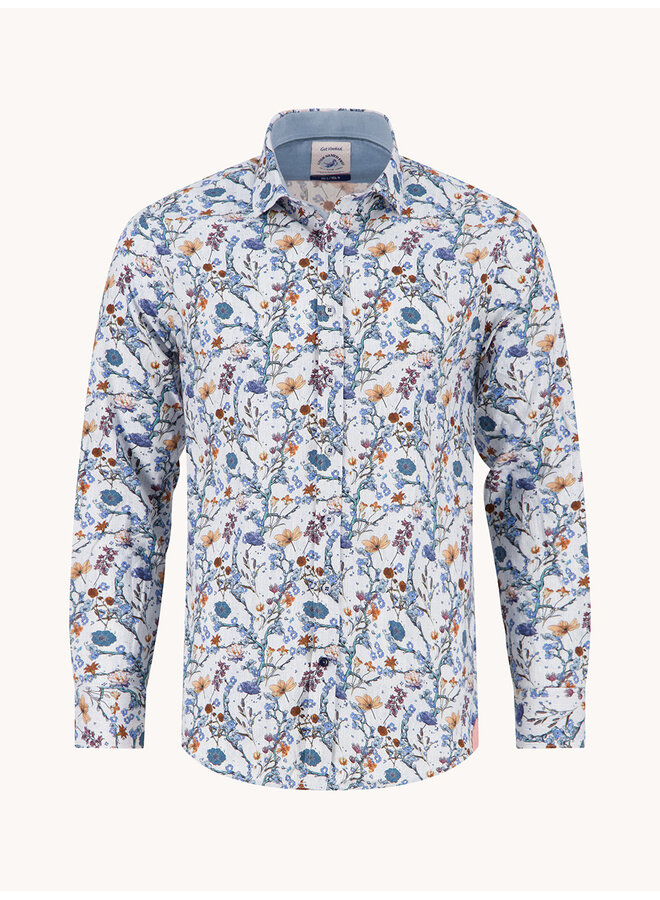 Shirt lange mouw Tokyo trip Blossom white