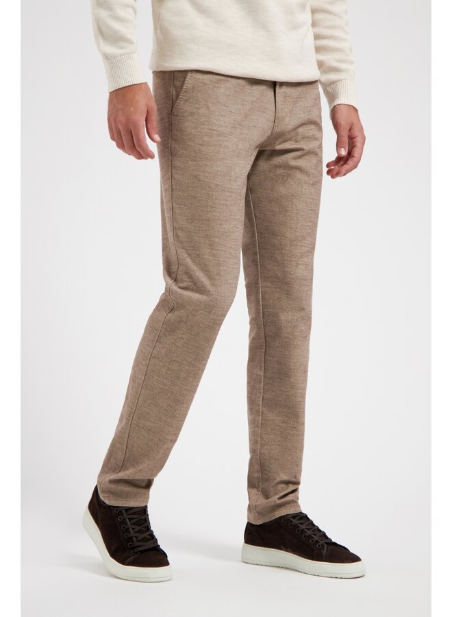 Pantalon chino wol look beige Lengte 32