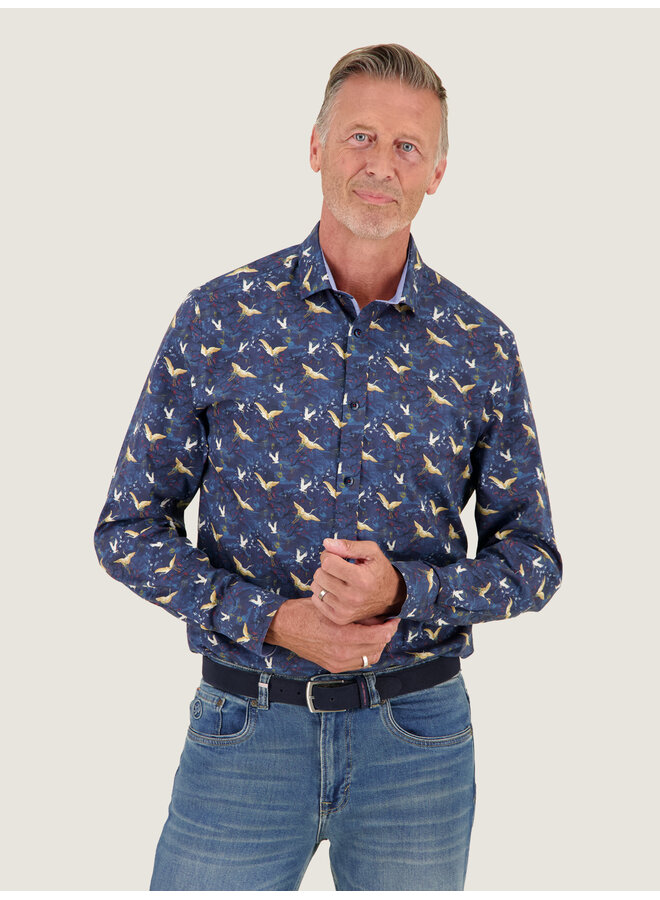 A fish named Fred Tokyo Trip shirt lange mouw Kraanvogel Sky blue