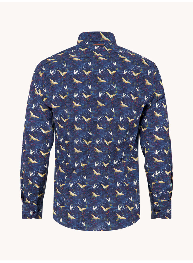 A fish named Fred Tokyo Trip shirt lange mouw Kraanvogel Sky blue