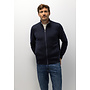 State of Art vest met rits wolmix navy