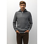 State of Art pullover met schipperskraag jeansblauw