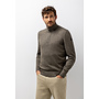 State of Art pullover half zip katoen bruin