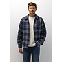 State of Art overshirt met ruitdessin blauw