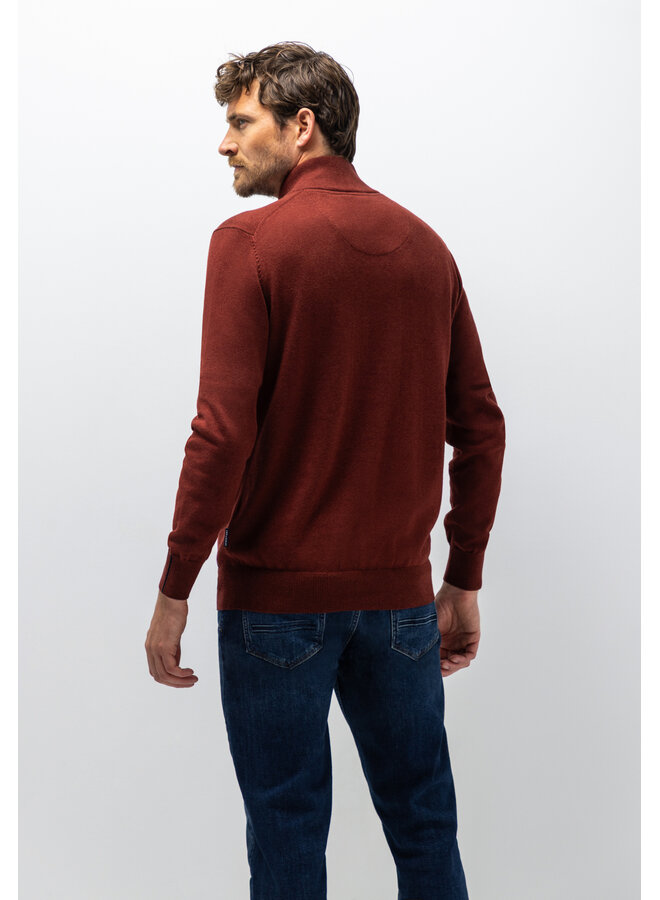 State of Art pullover half zip katoen