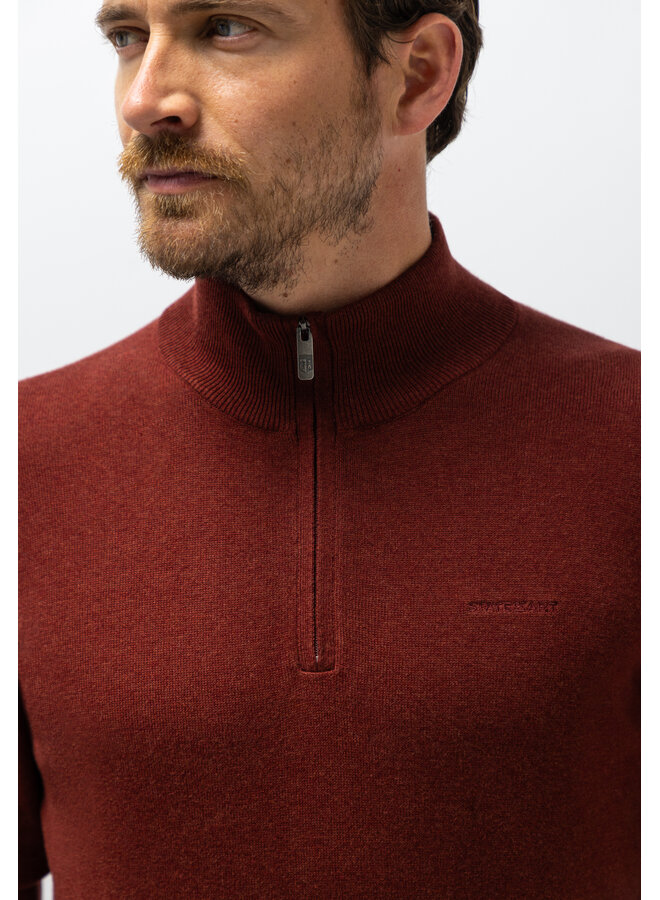State of Art pullover half zip katoen