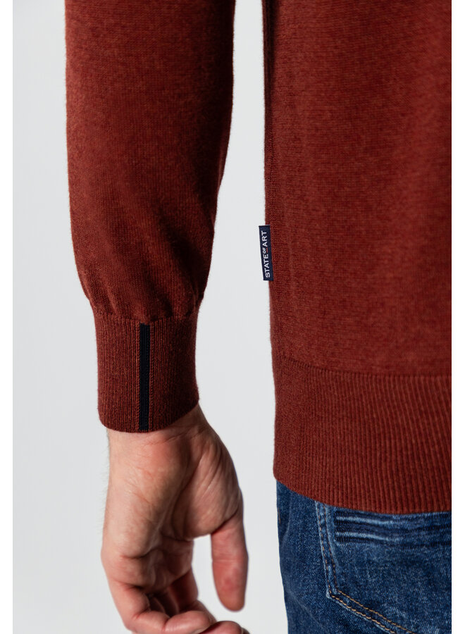 State of Art pullover half zip katoen