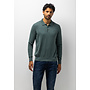 State of Art polo lange mouw gebreid groen