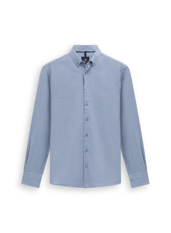 State of Art shirt lange mouw ruit blauw
