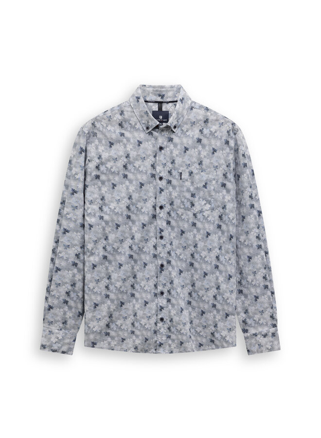State of Art flanellen shirt print blauw