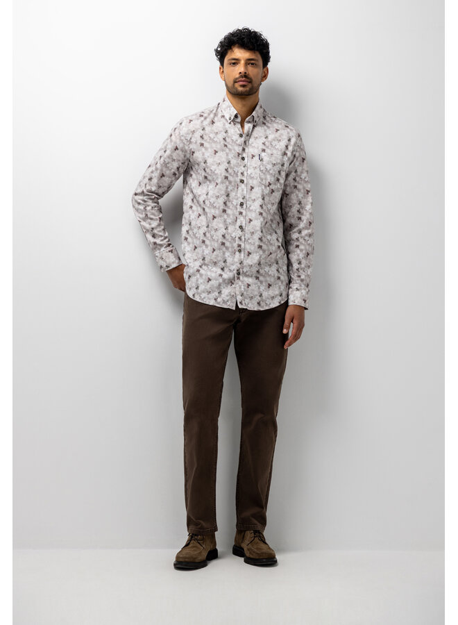 State of Art flanellen shirt print roze