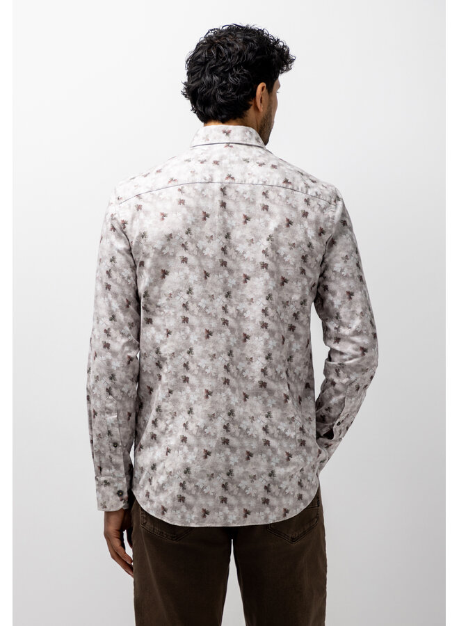 State of Art flanellen shirt print roze