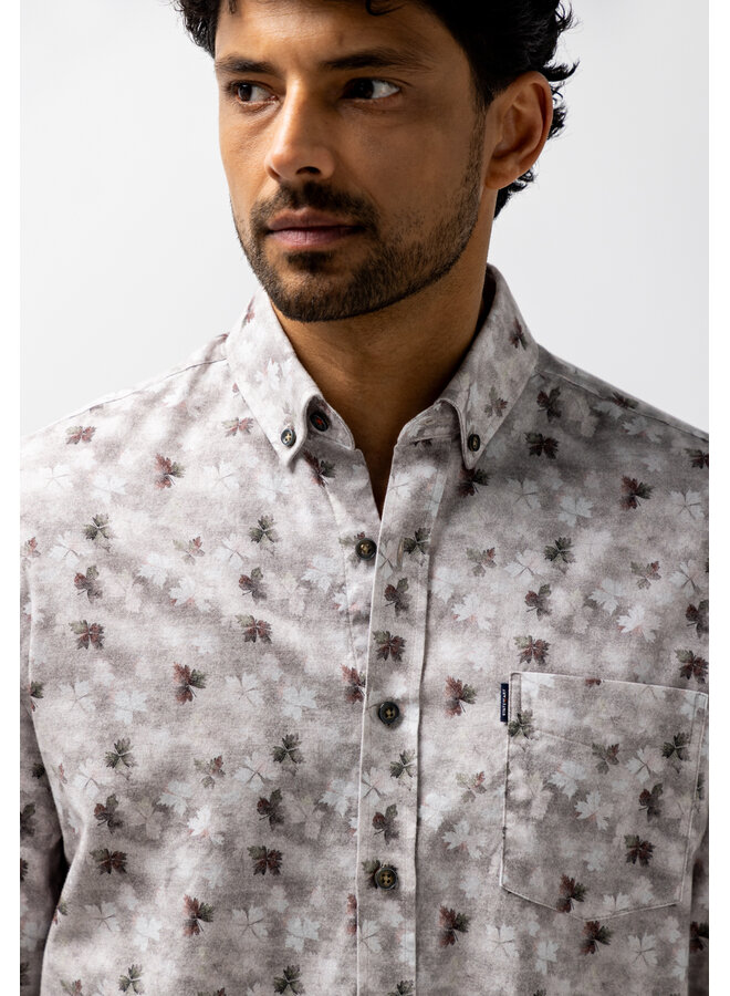 State of Art flanellen shirt print roze