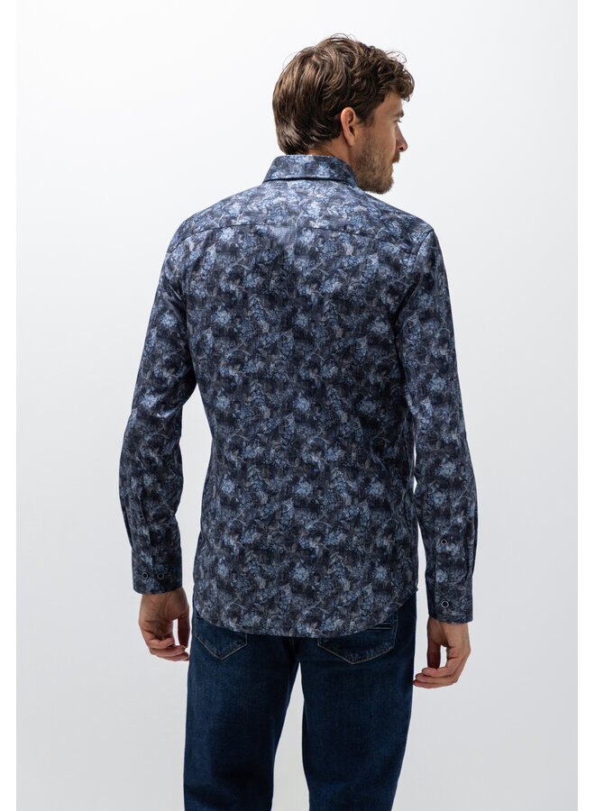 State of Art shirt all over print blauw