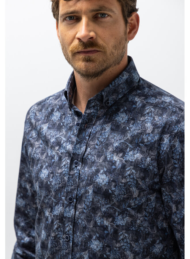 State of Art shirt all over print blauw