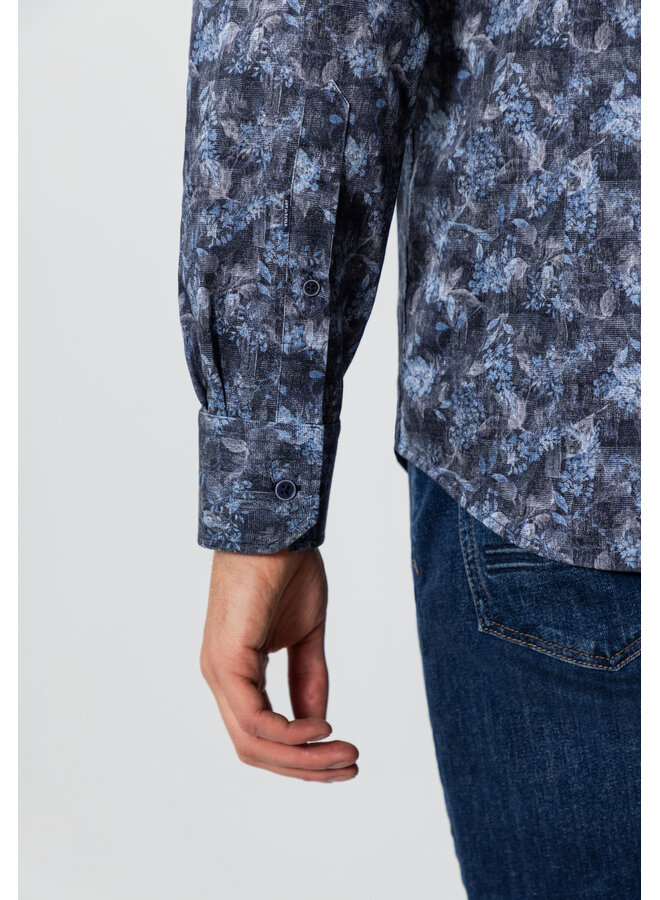 State of Art shirt all over print blauw