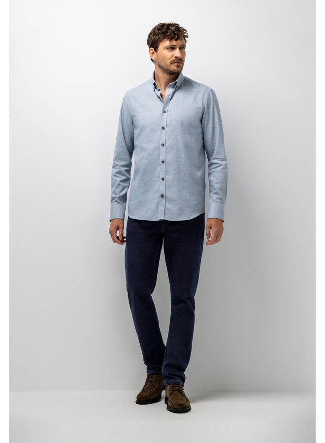 State of Art twill shirt lichtblauw