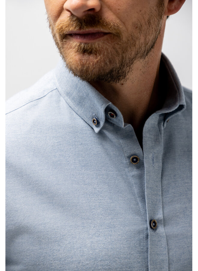 State of Art twill shirt lichtblauw