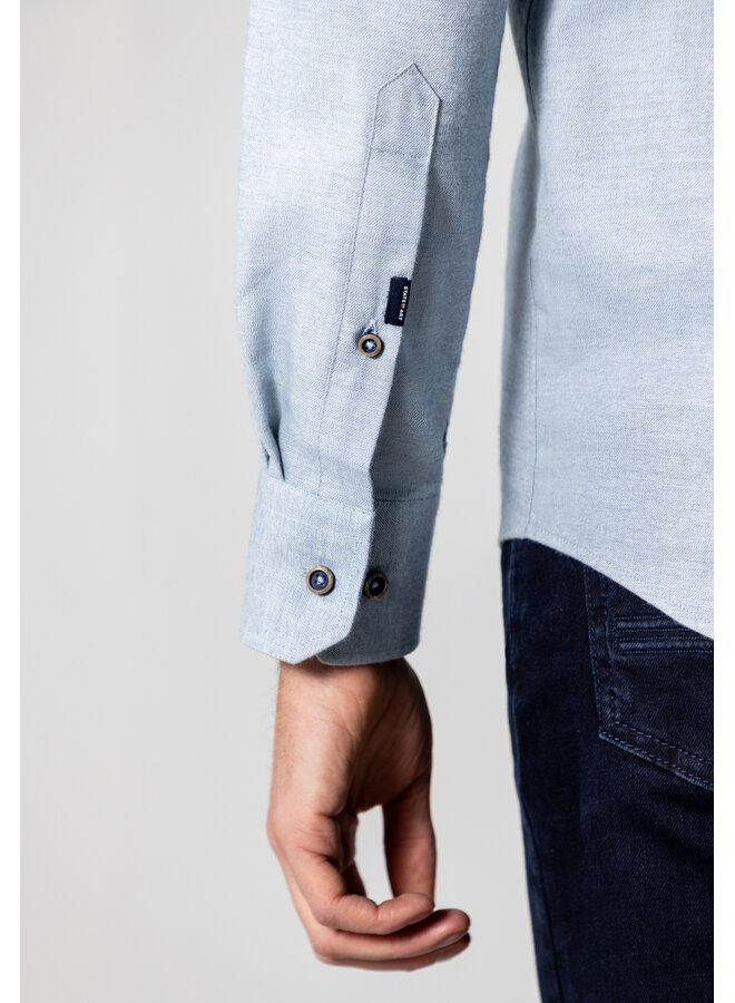 State of Art twill shirt lichtblauw