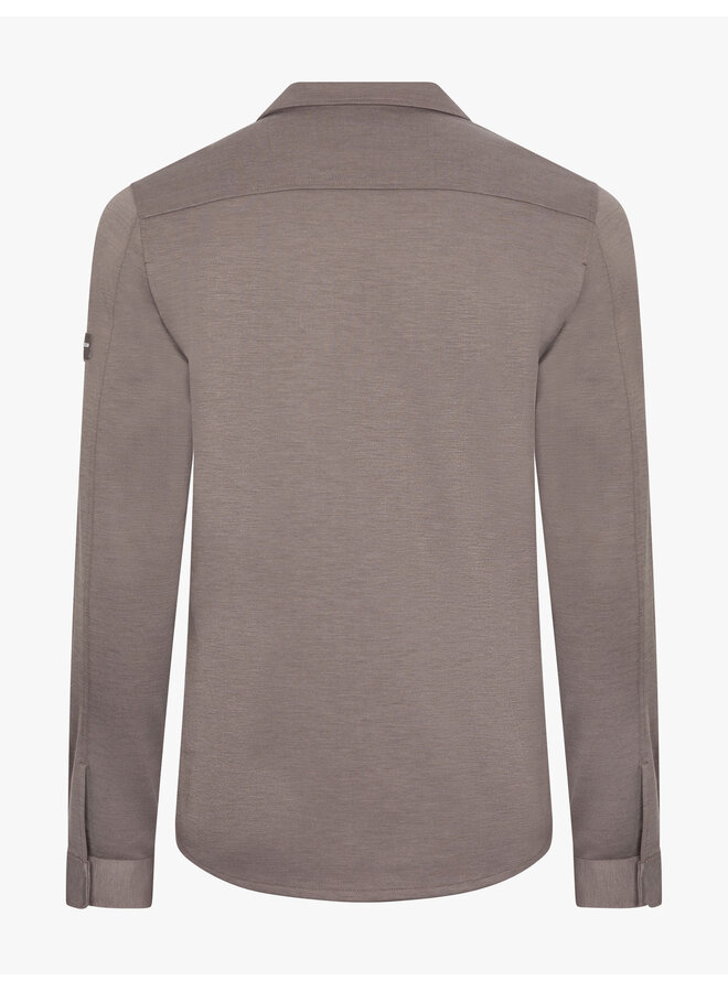 Cavallaro Zeradino overshirt taupe melange