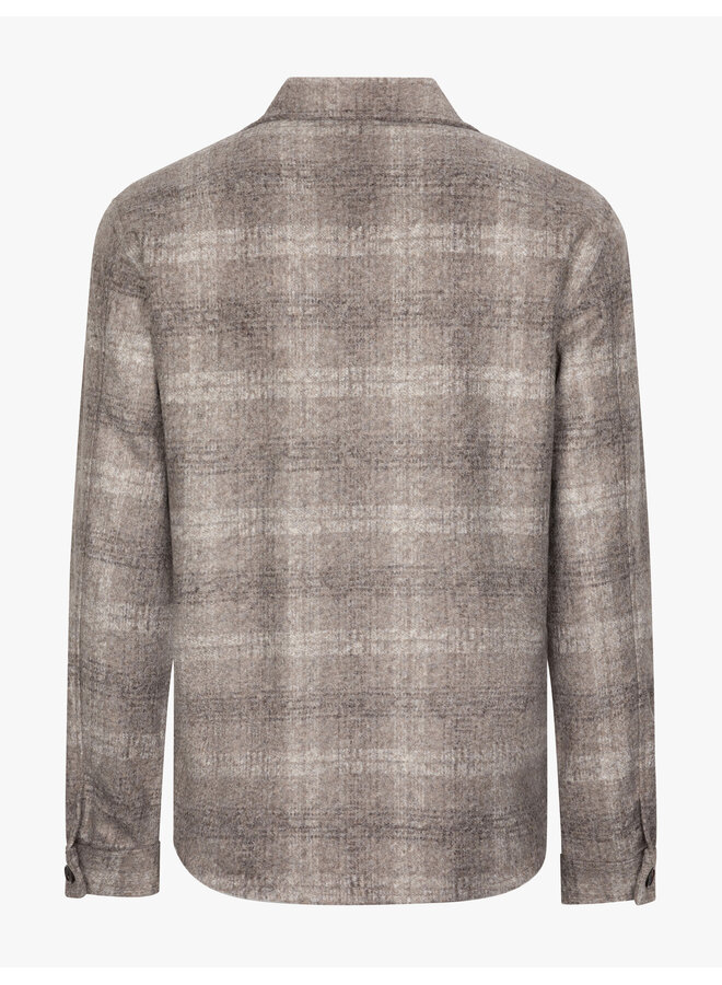 Cavallaro Selvoni overshirt ruit taupe