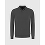Saint Steve polo lange mouw chenille antraciet