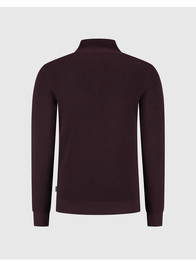 Saint Steve pullover half zip cas burgundy