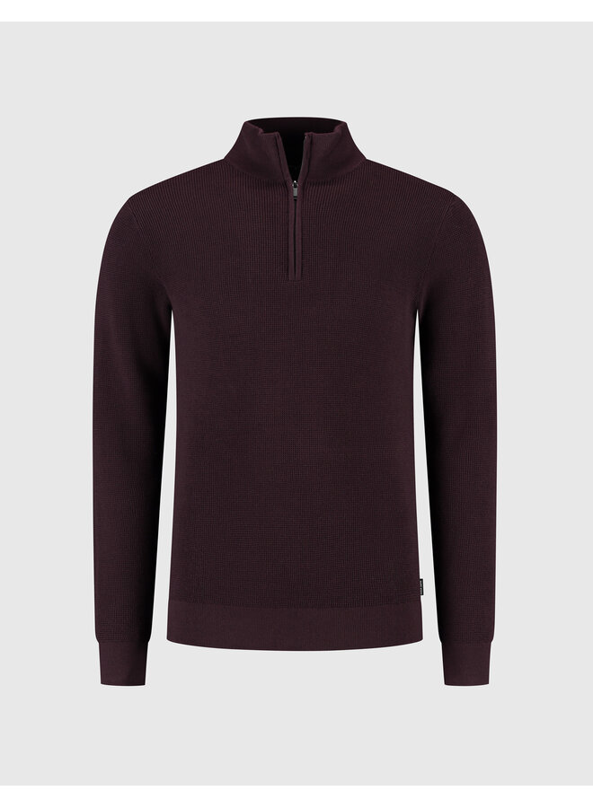 Saint Steve pullover half zip cas burgundy