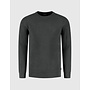 Saint Steve ronde hals structure pullover antraciet