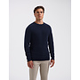 Saint Steve ronde hals structure pullover navy