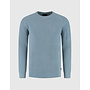 Saint Steve ronde hals structure pullover blue